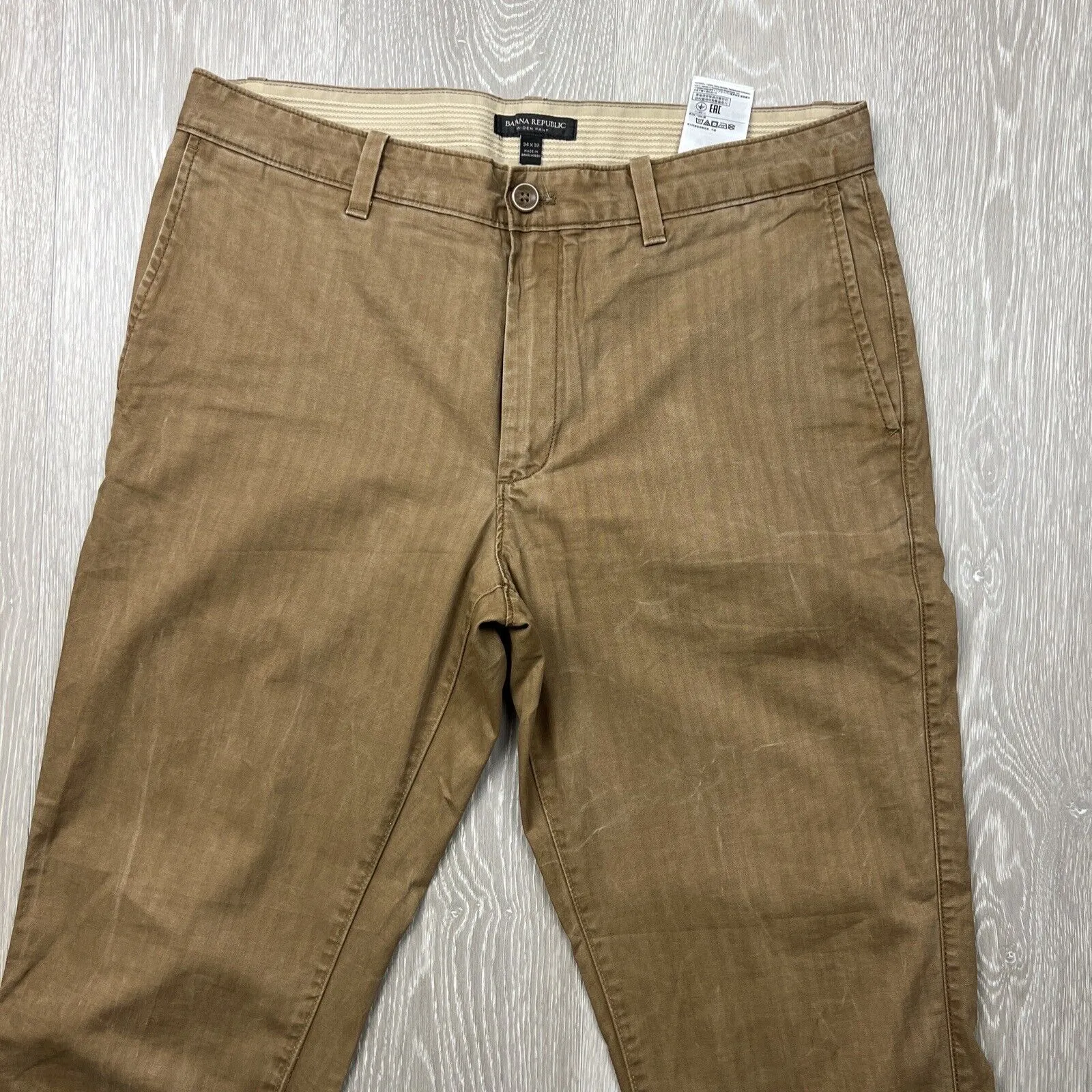 Banana Republic Mens Brown Chinos Size 34x32