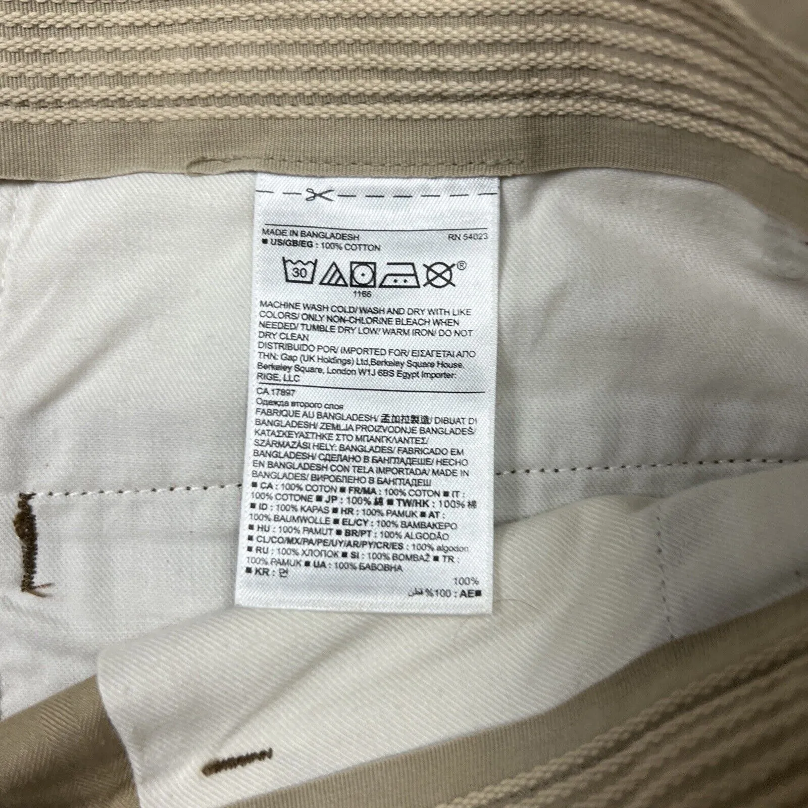 Banana Republic Mens Brown Chinos Size 34x32