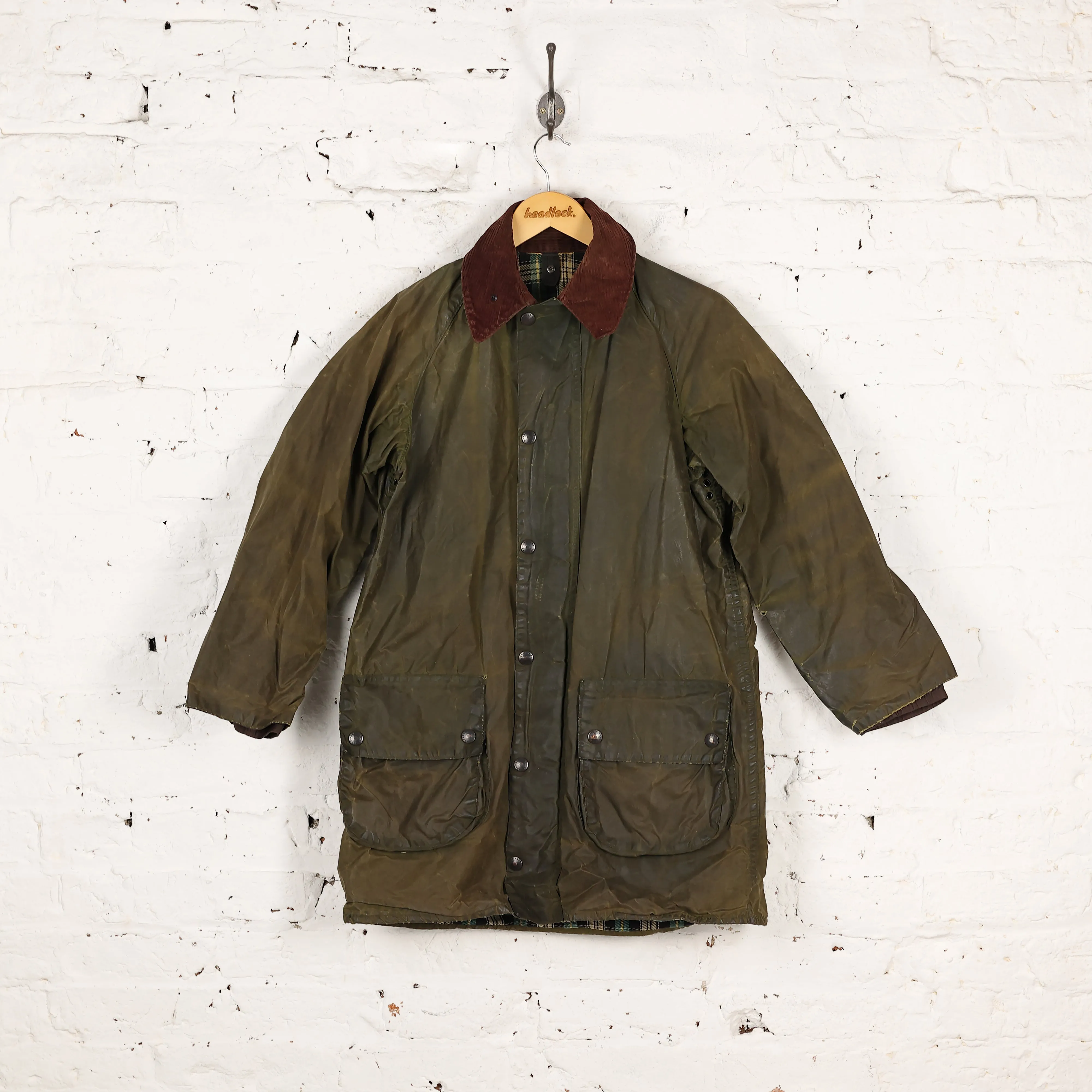 Barbour Gamefair Wax Coat Jacket - Green - S