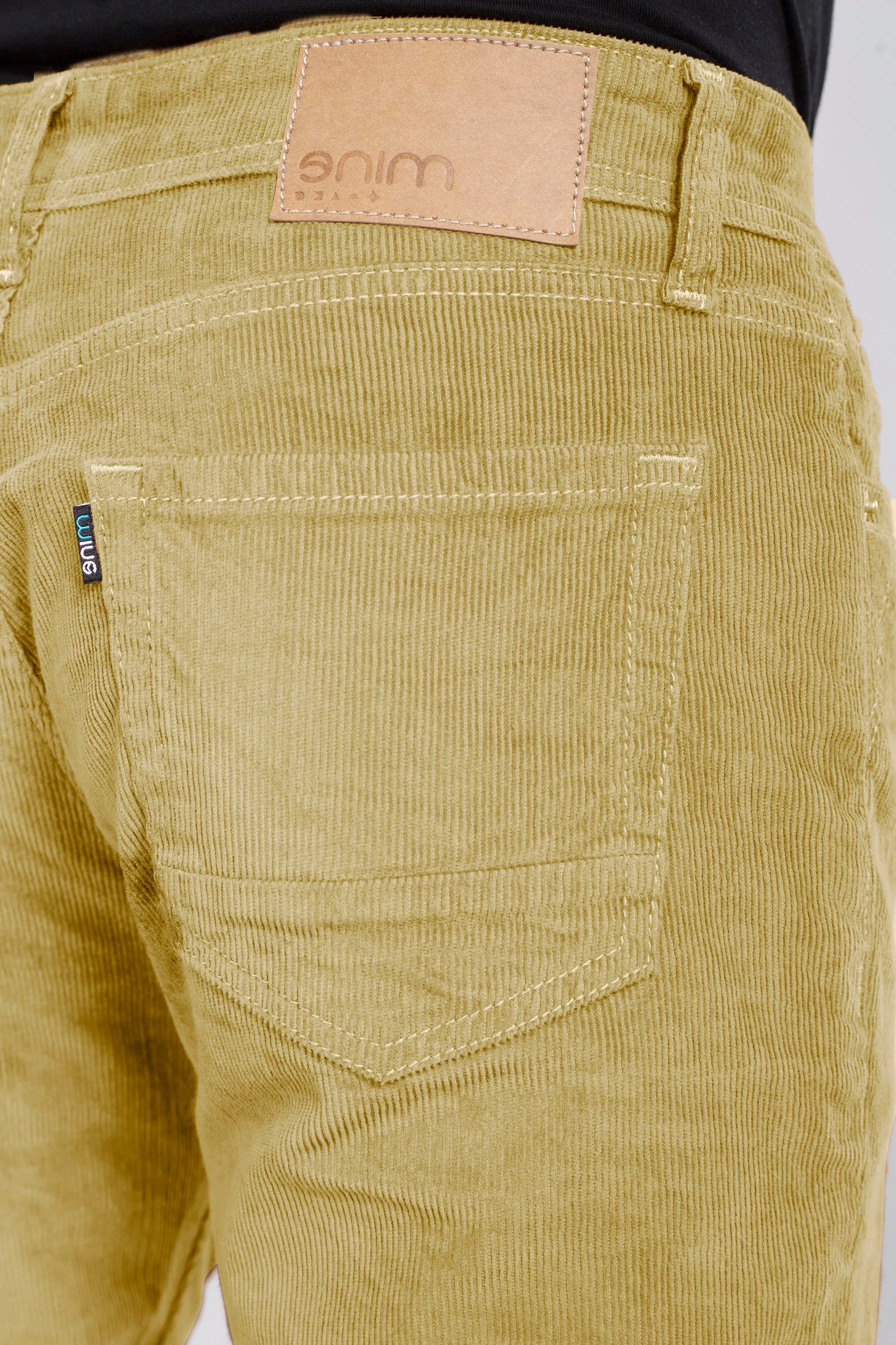 Beige Stretch Corduroy Jeans