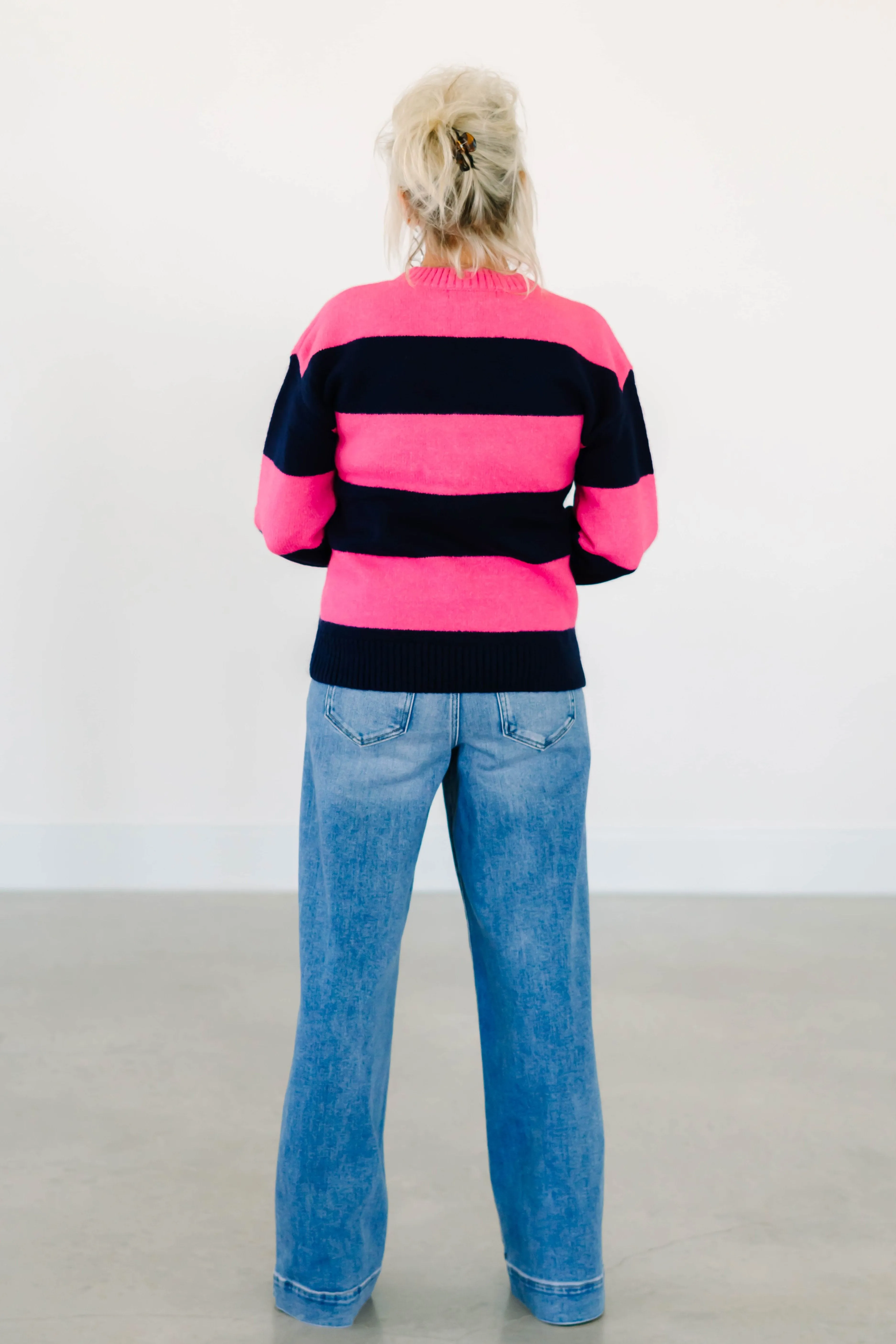 Berry Striped Sweater