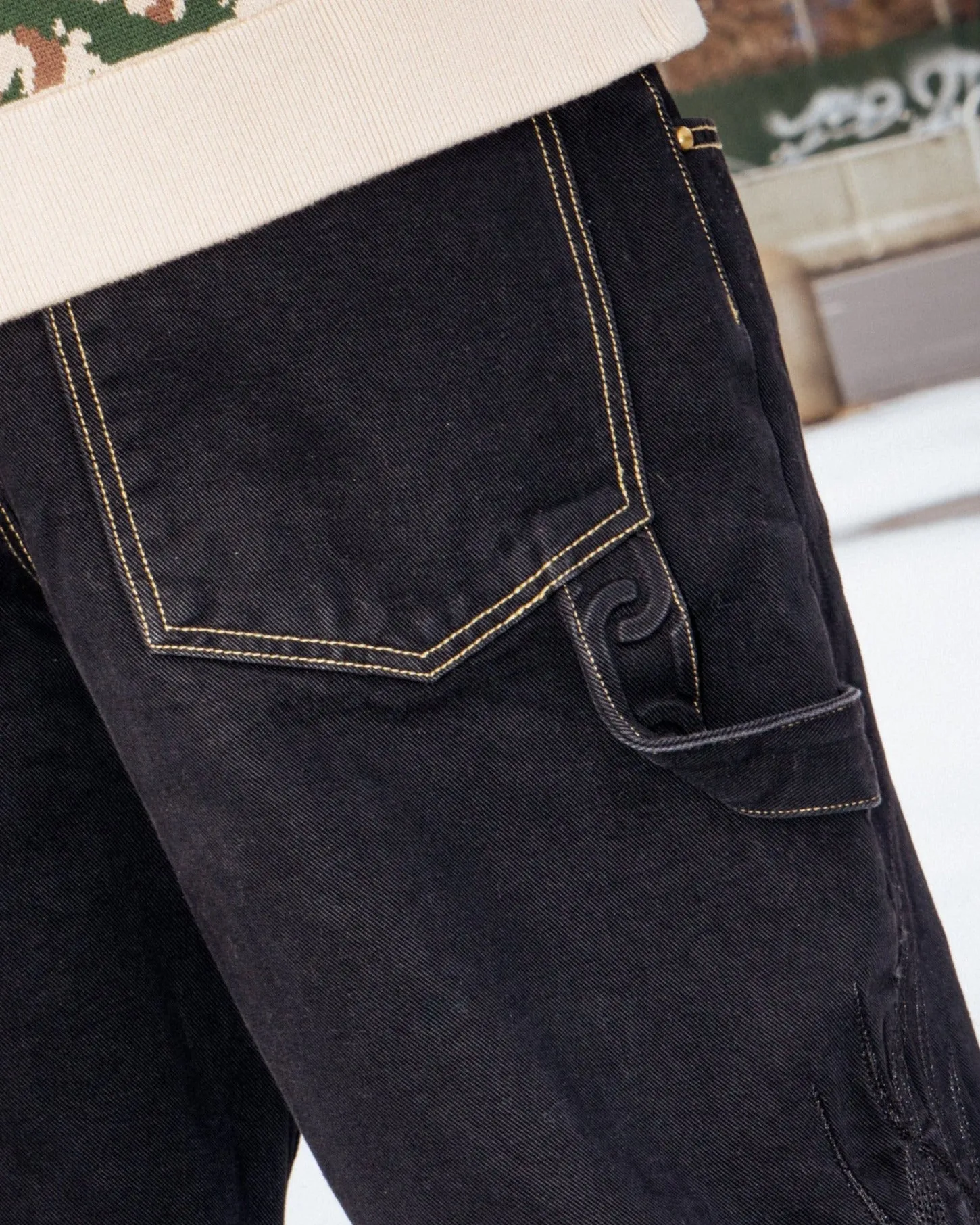 Big Groe Jeans Black