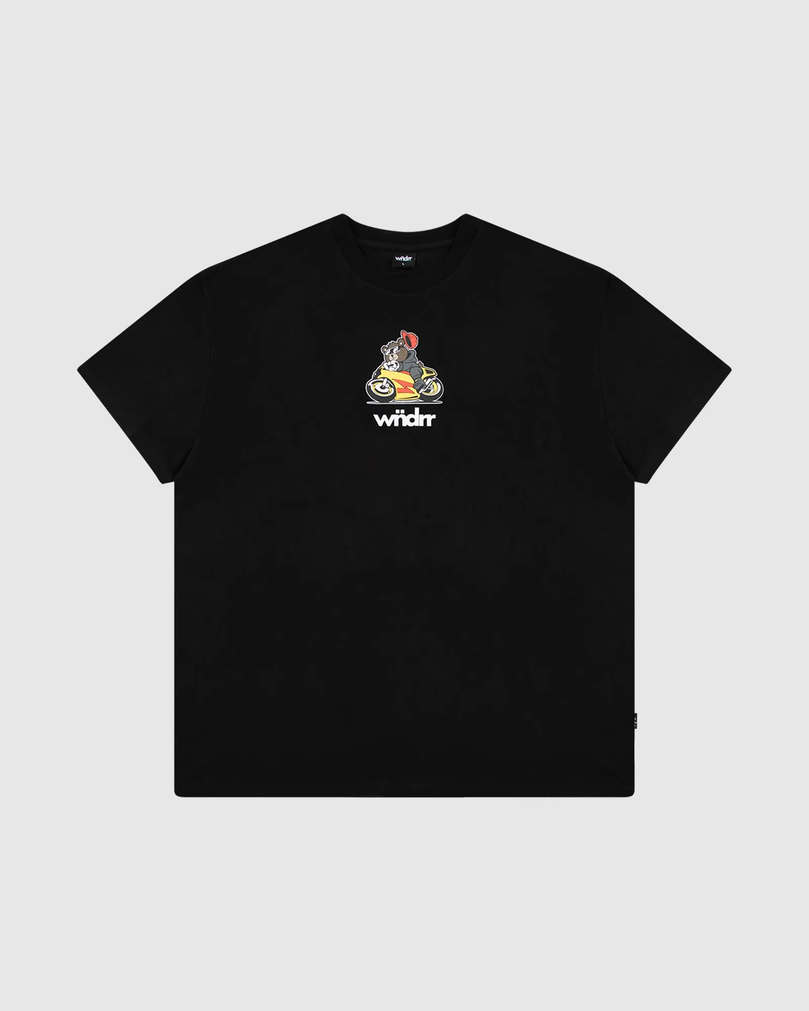 BIKER BOX FIT TEE - BLACK