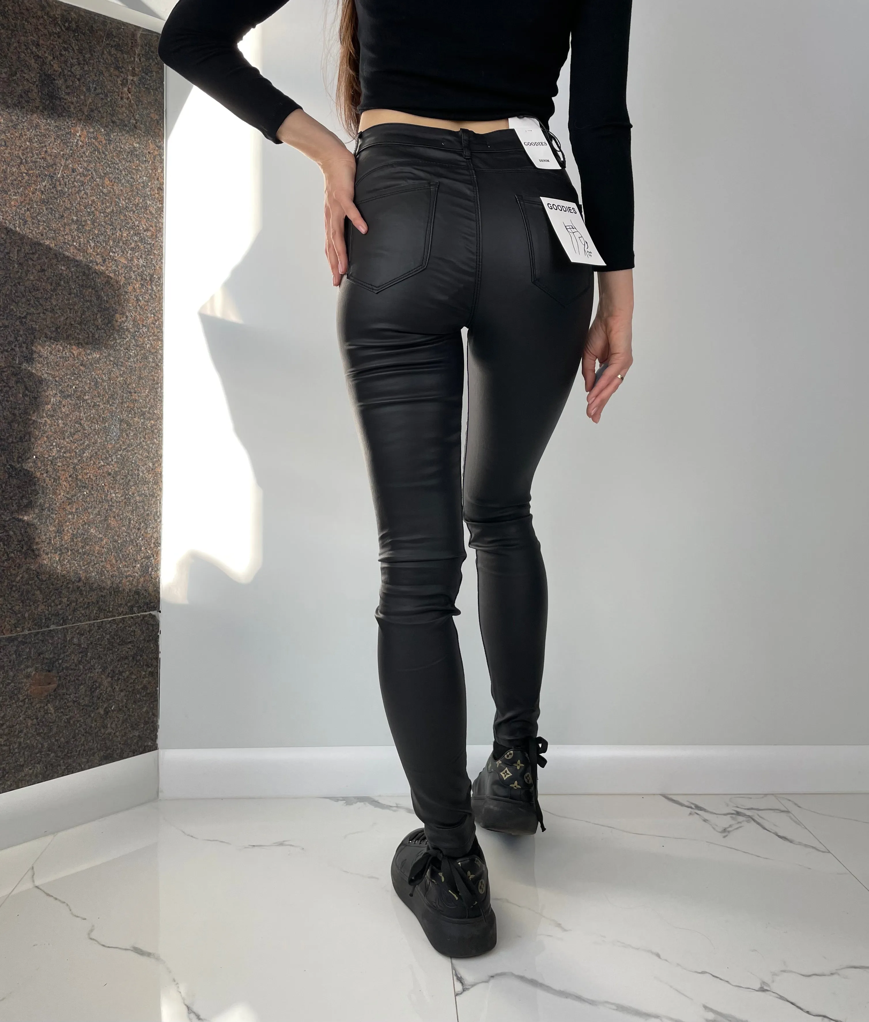 Black Eco Leather Pants Goodies