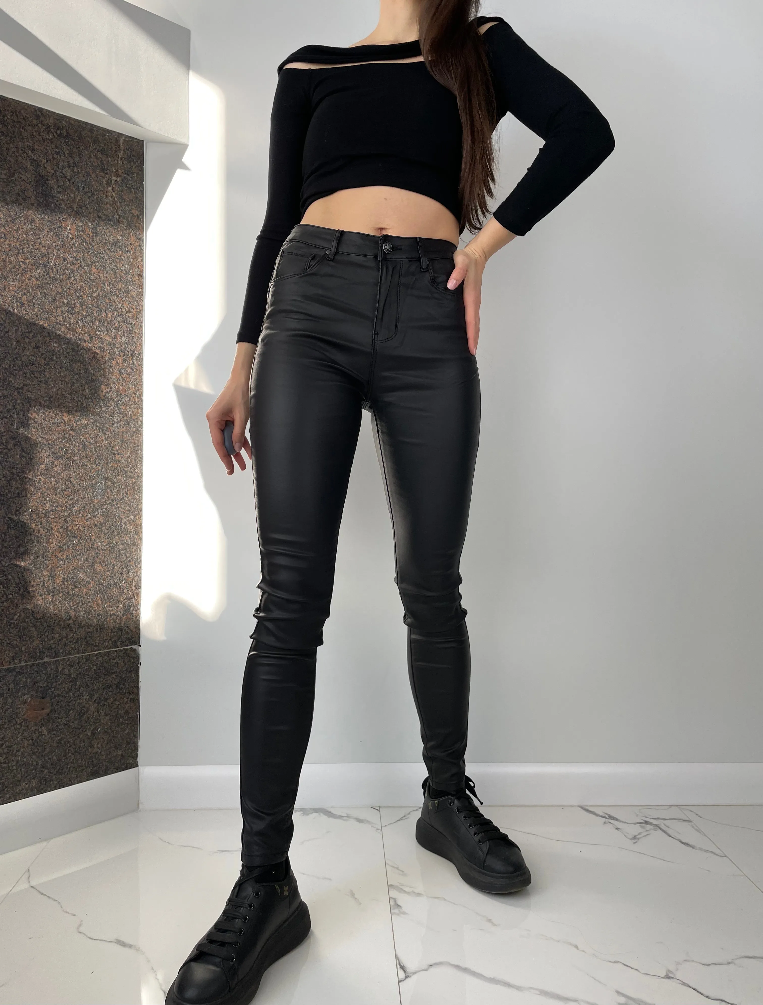 Black Eco Leather Pants Goodies