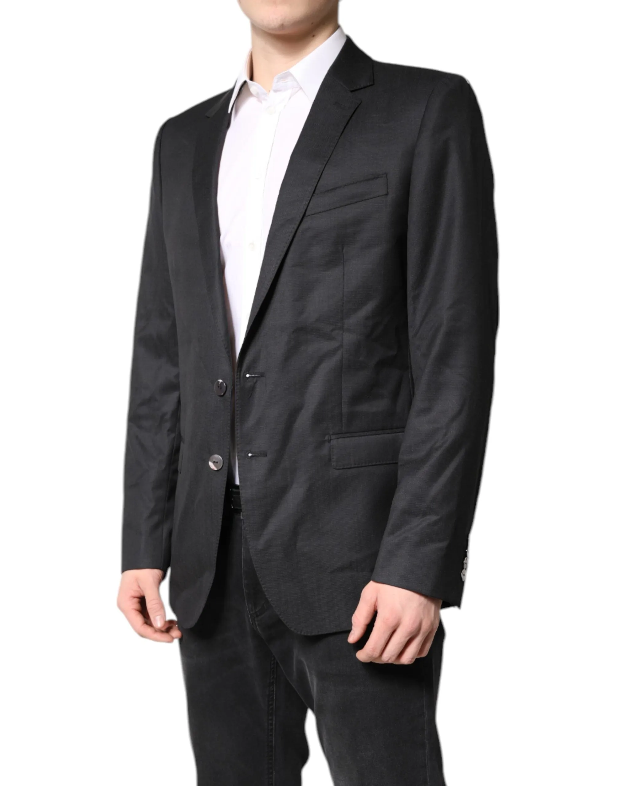 Black Single Breasted Men Coat MARTINI Blazer