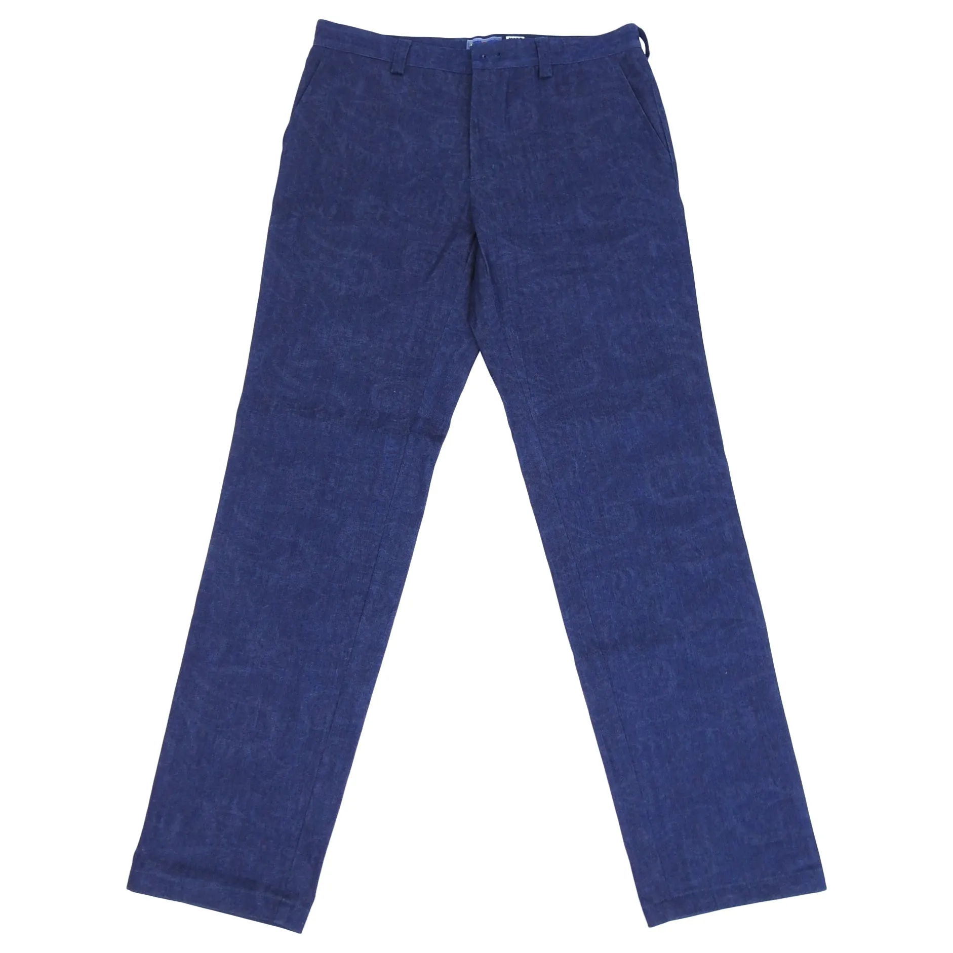 Blue Blue Japan Lightweight Indigo Paisley Print Denim Jeans - 34