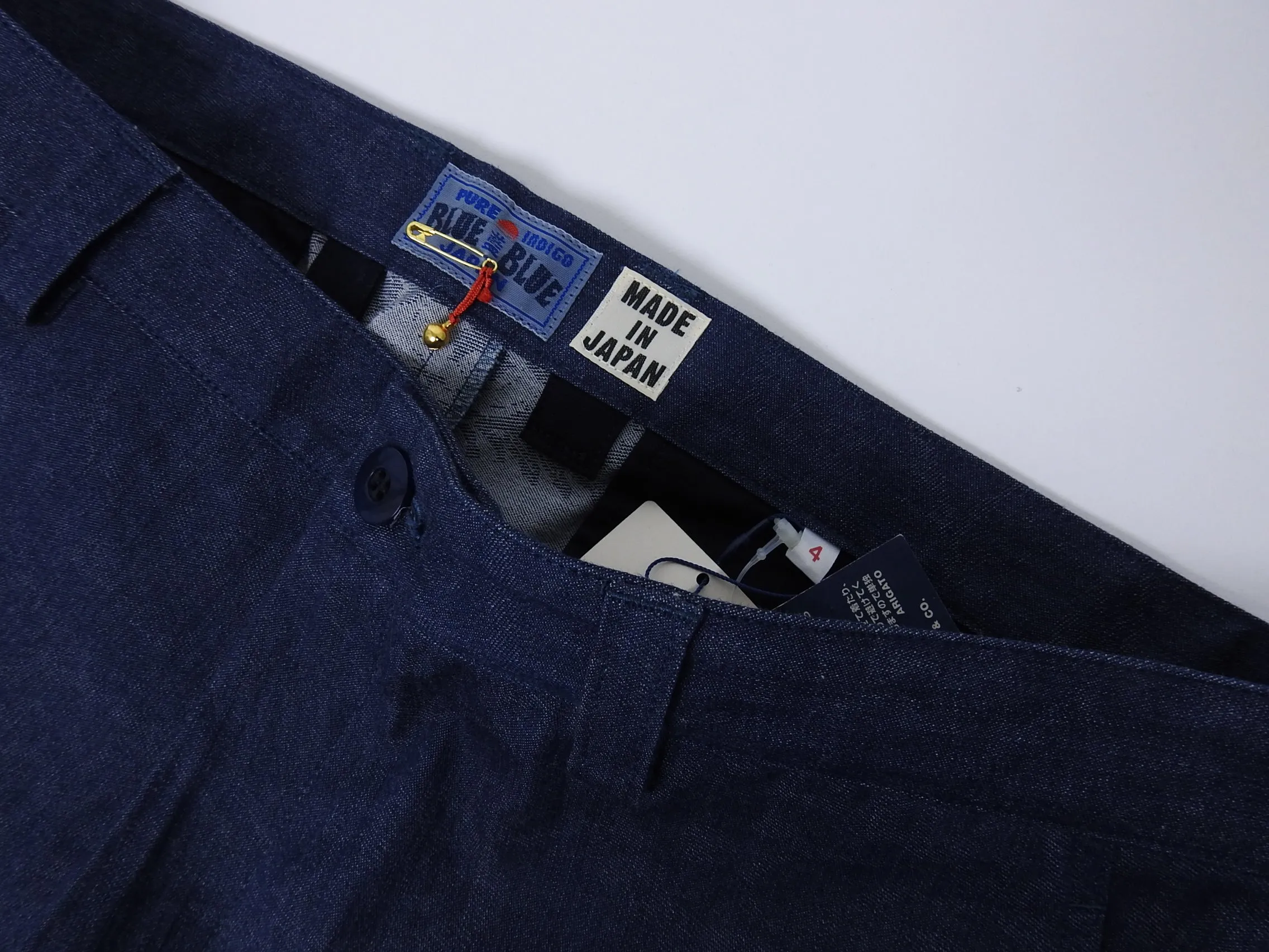 Blue Blue Japan Lightweight Indigo Paisley Print Denim Jeans - 34