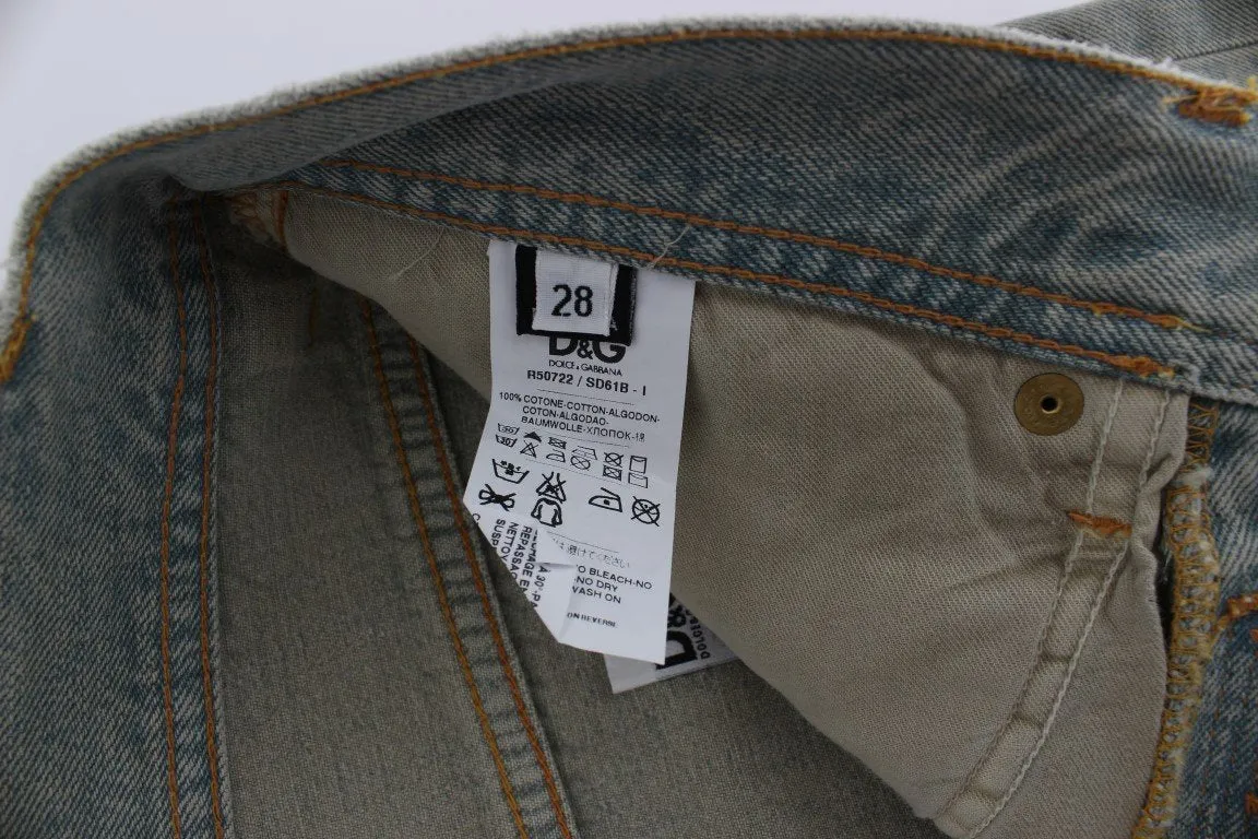 Blue Cotton Straight Fit MAGIC Jeans