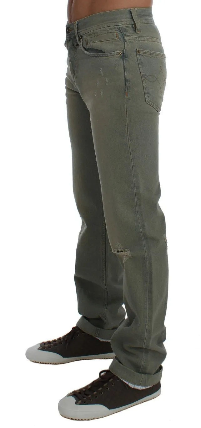 Blue Cotton Straight Fit MAGIC Jeans