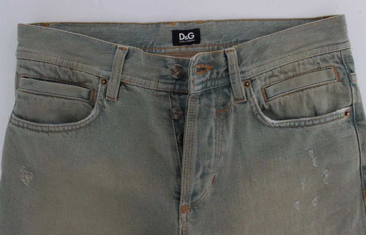 Blue Cotton Straight Fit MAGIC Jeans