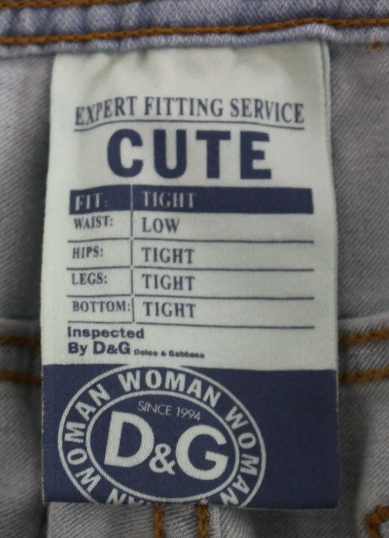 Blue CUTE Cotton Regular Fit Jeans Pants