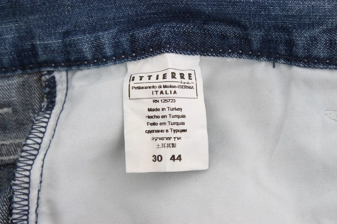 Blue Wash Cotton Regular Fit Jeans