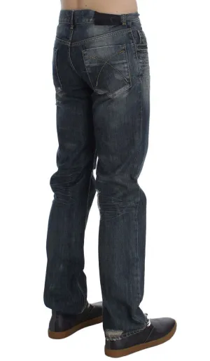Blue Wash Cotton Regular Fit Jeans