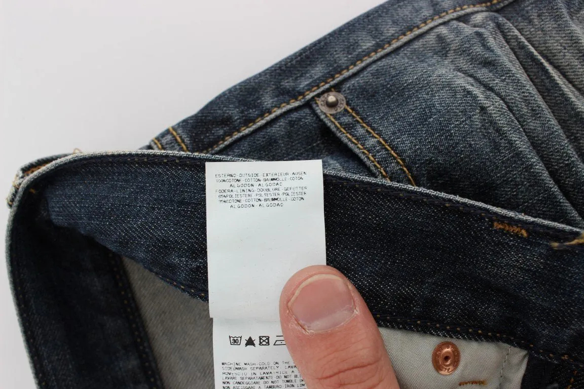 Blue Wash Cotton Regular Fit Jeans