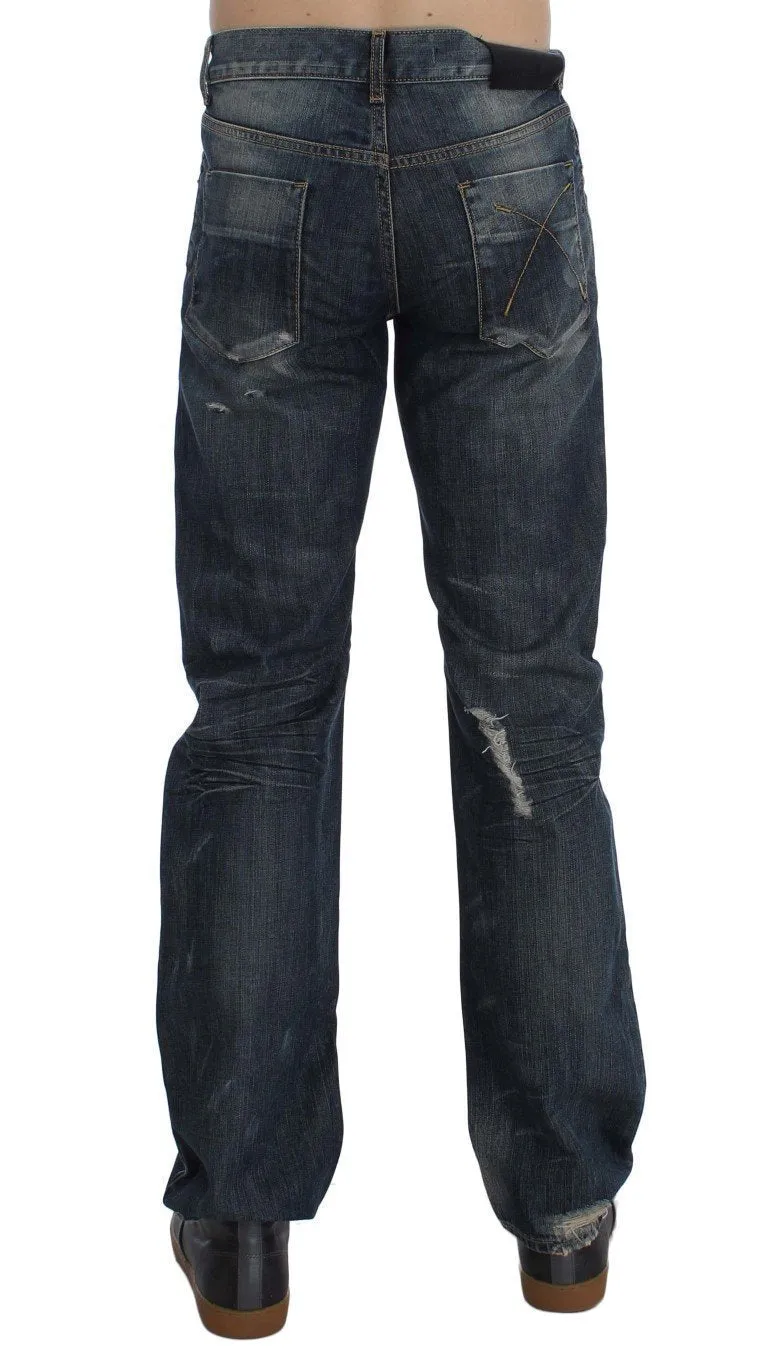 Blue Wash Cotton Regular Fit Jeans