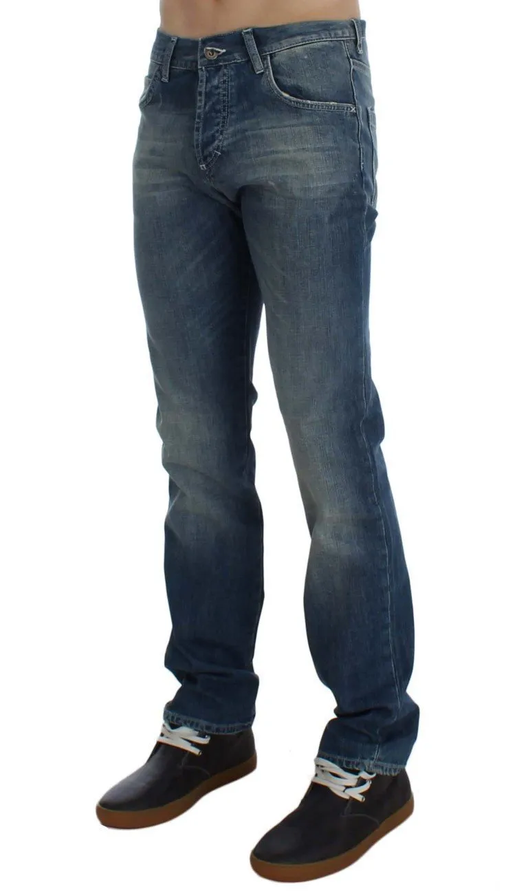 Blue Wash Cotton Regular Fit Jeans