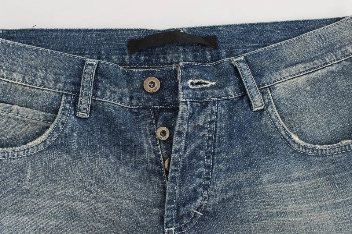 Blue Wash Cotton Regular Fit Jeans