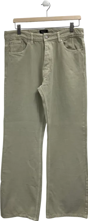 boohooMan Cream Relaxed Fit Jeans W34