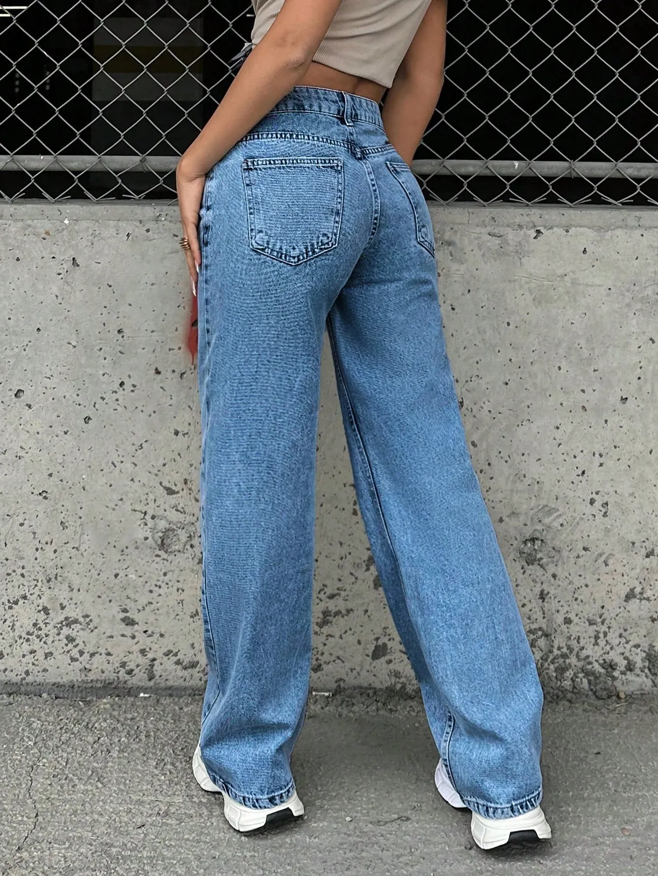 Boss Mode Stonewash Straight Jeans