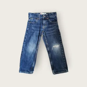 BOY SIZE 5 YEARS - LEVI'S, 549 Relaxed Fit, Distressed Jeans VGUC B48
