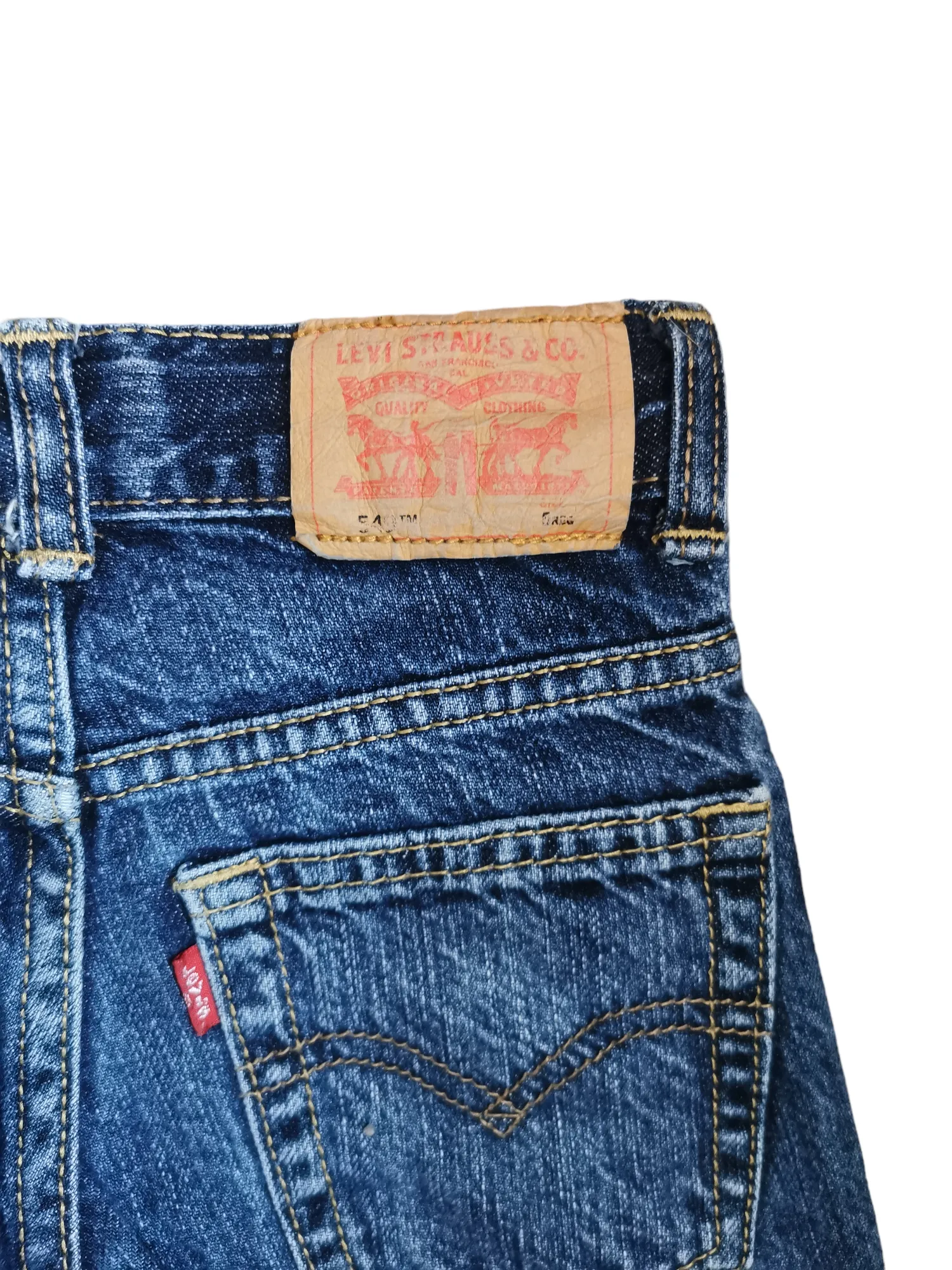 BOY SIZE 5 YEARS - LEVI'S, 549 Relaxed Fit, Distressed Jeans VGUC B48