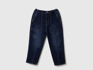 Boys Solid Balloon Fit Jeans