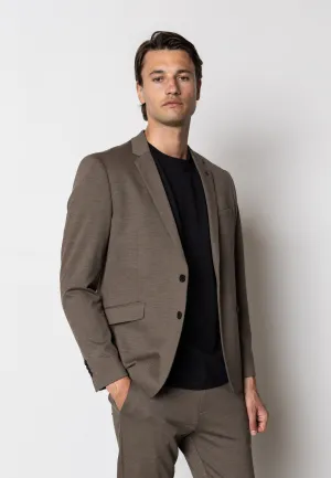 Brendon jersey blazer - Dark Khaki