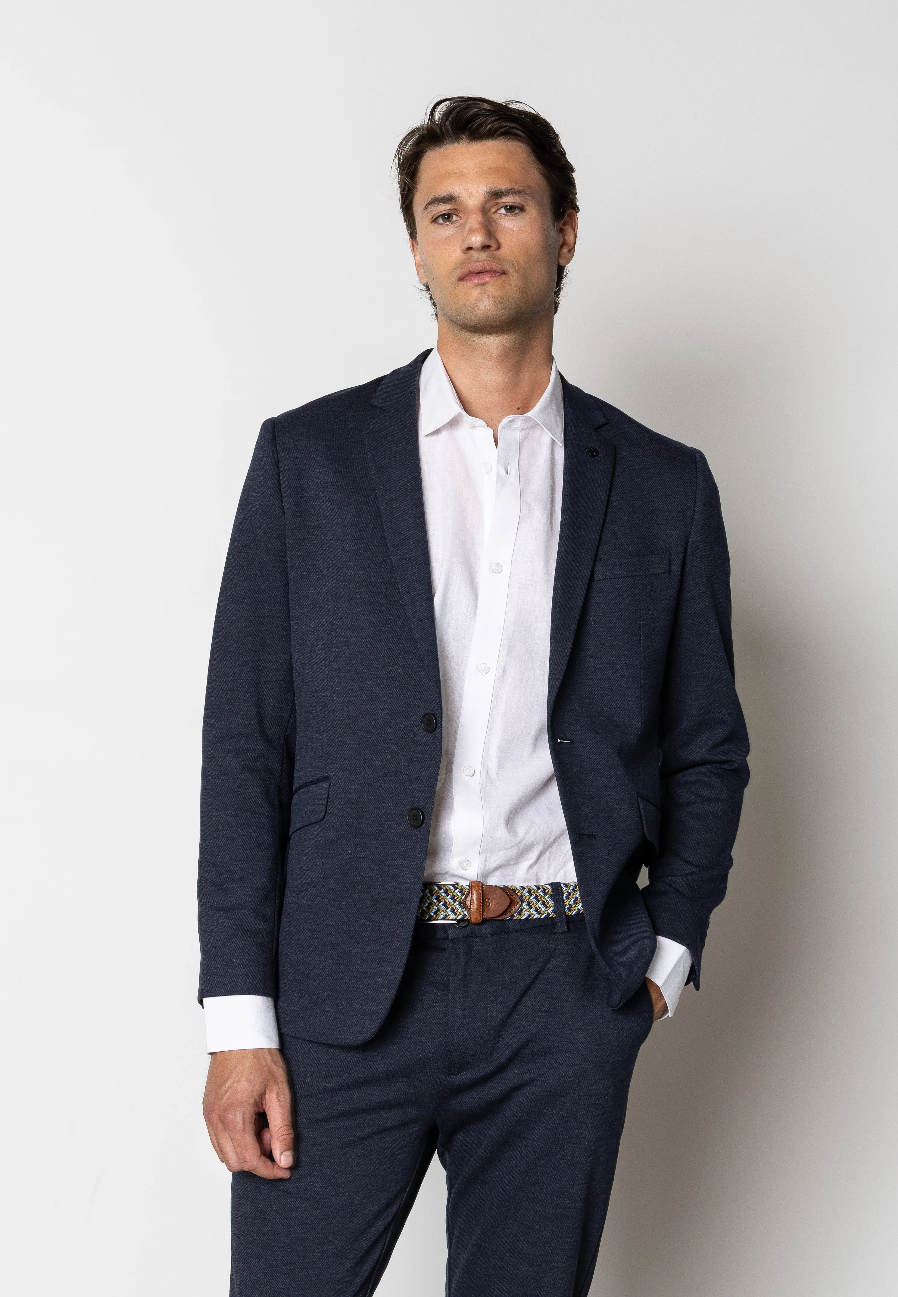 Brendon jersey blazer - Navy
