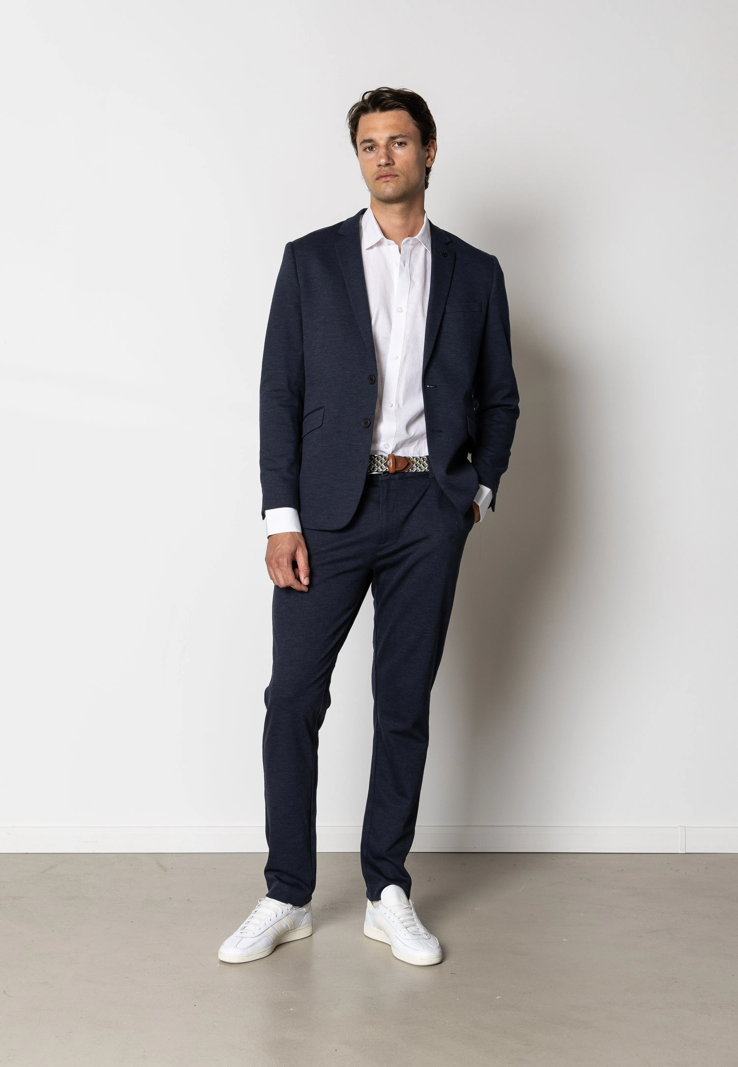 Brendon jersey blazer - Navy