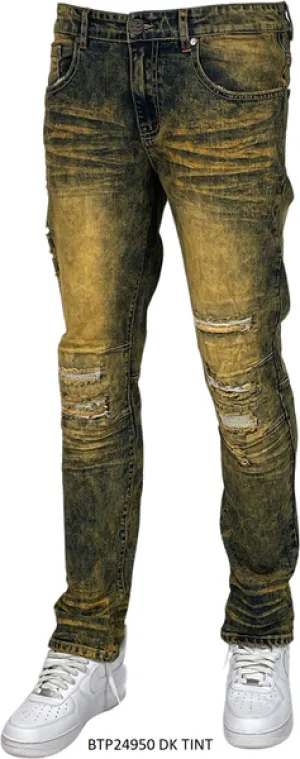 BTP24950 DISTRESSED SLIM FIT JEANS
