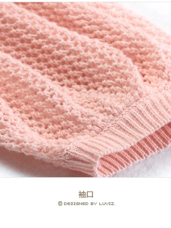 bubble sleeves flounce sweater