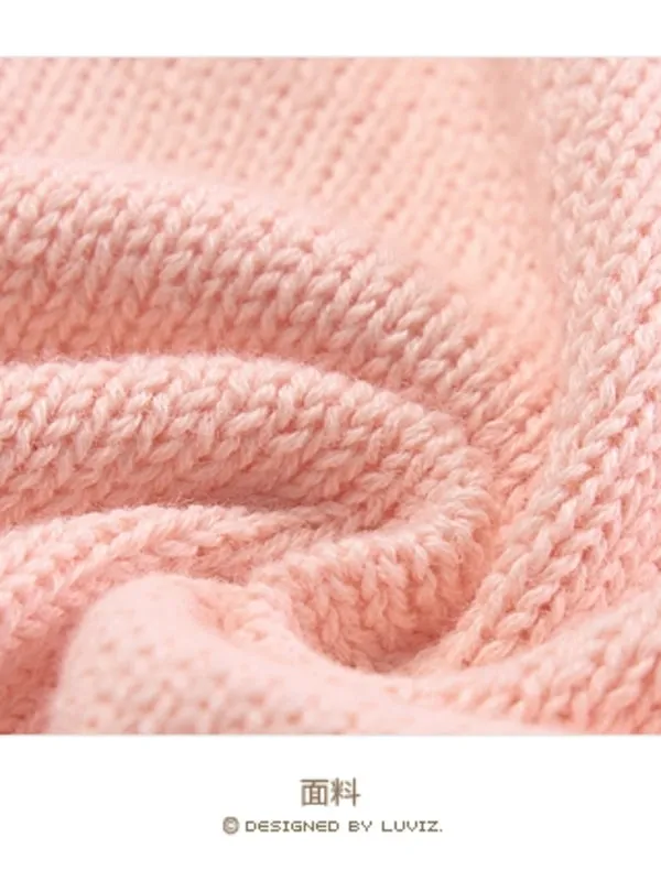 bubble sleeves flounce sweater