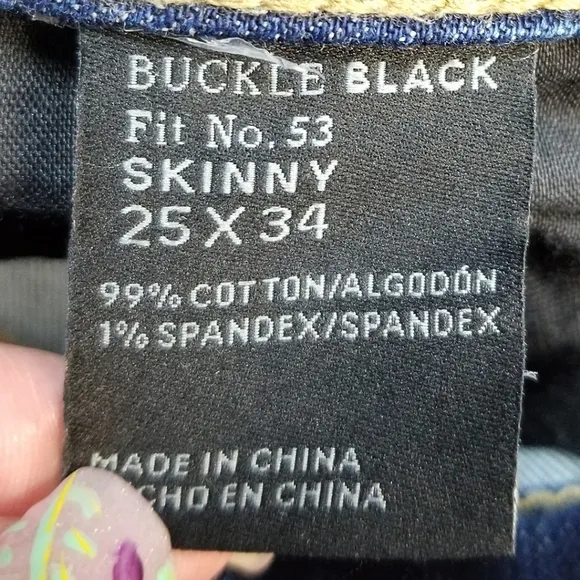 Buckle Black Fit No 53 Skinny Jeans