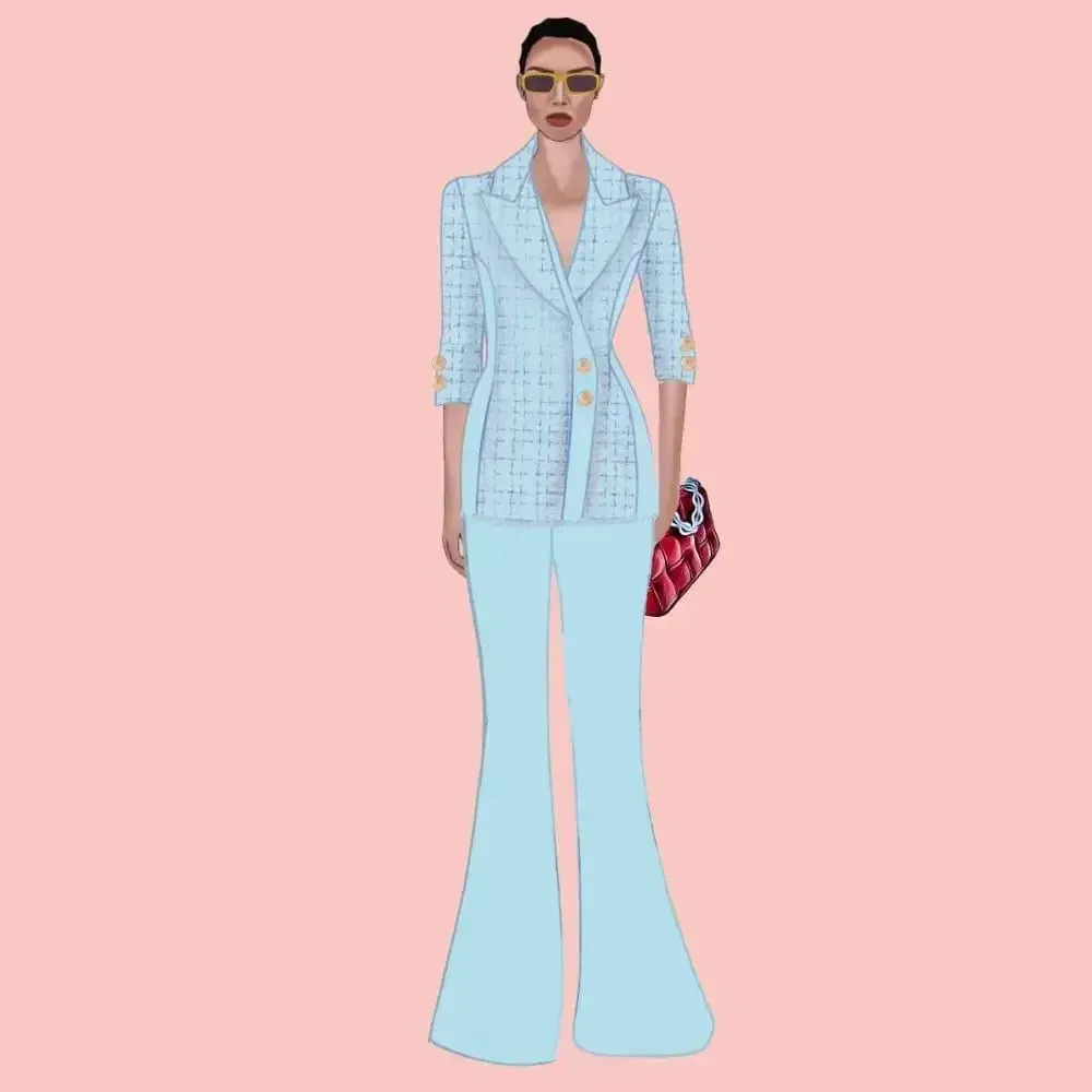 Call Me Coco Diamond Tweed Pants