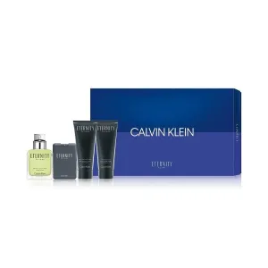 Calvin Klein Eternity For Men EDT 100ml 20ml Mini 100ml After shave balm   100ml Hair & Body Wash Gel Set