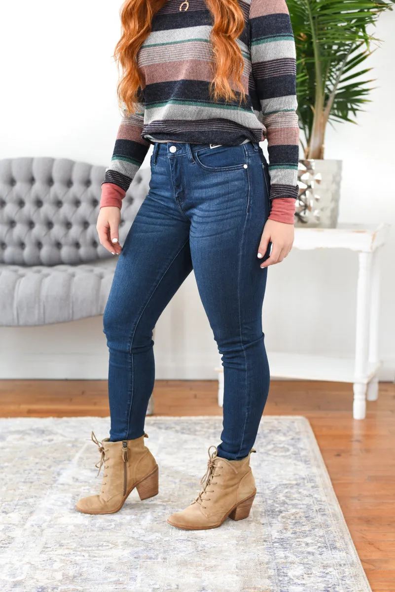 Camdon High Rise Judy Blue Jeans - Dark