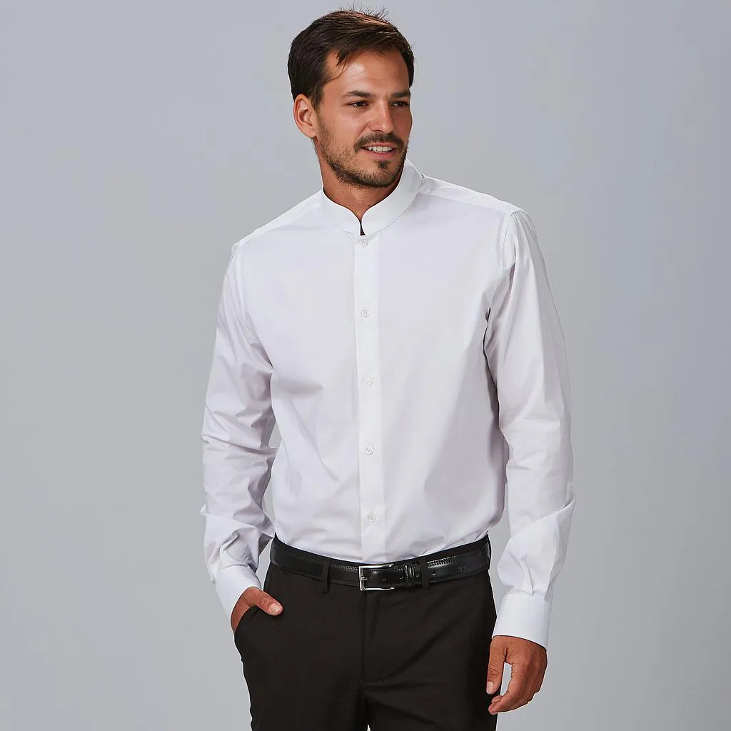 Camisa Homem M/L C/Mao Slim Fit Elastan