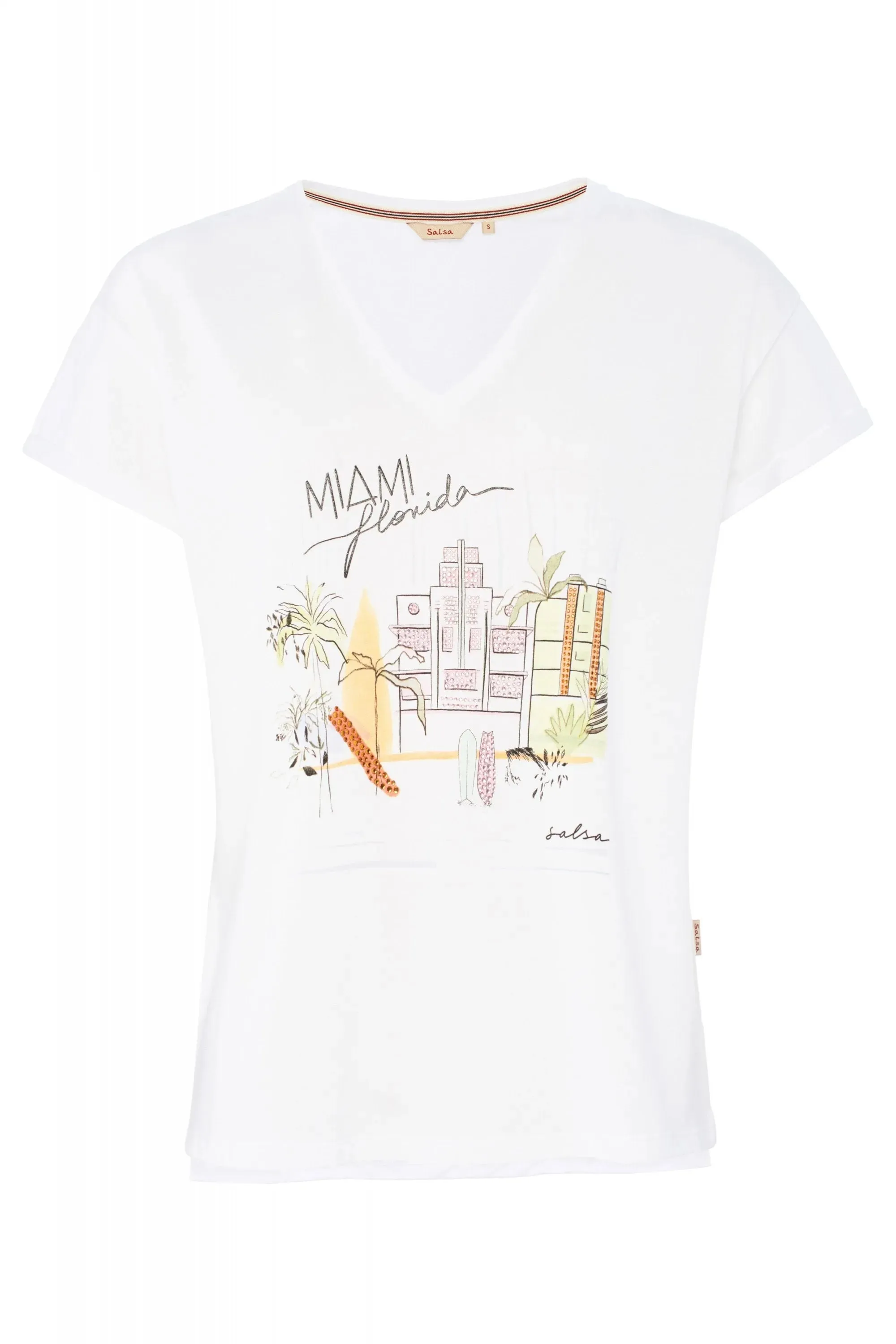 Camiseta Dibujo Miami