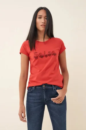 CAMISETA LOGO CON DETALLES PIEDRAS