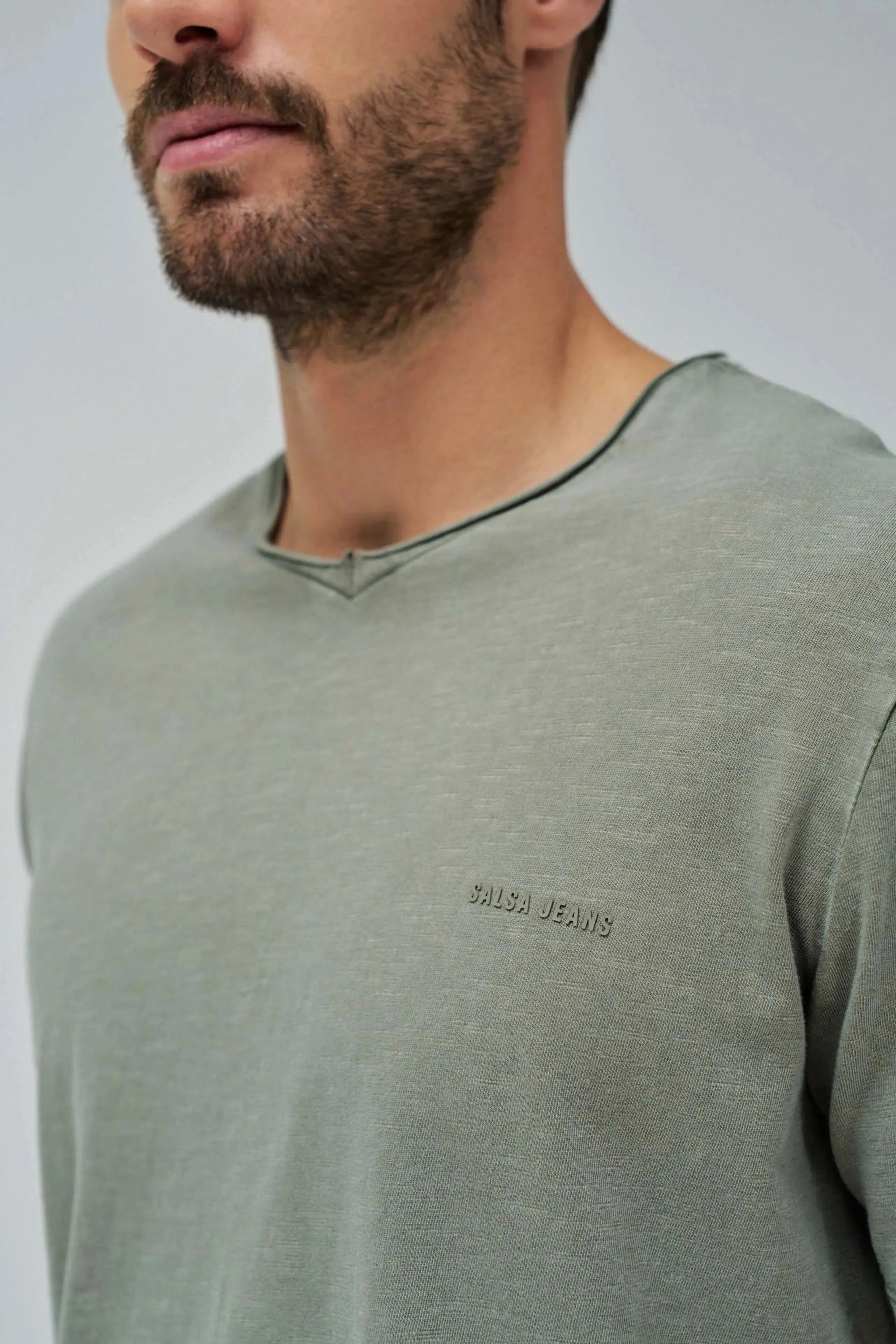 Camiseta SALSA Tintado y Logotipo Verde