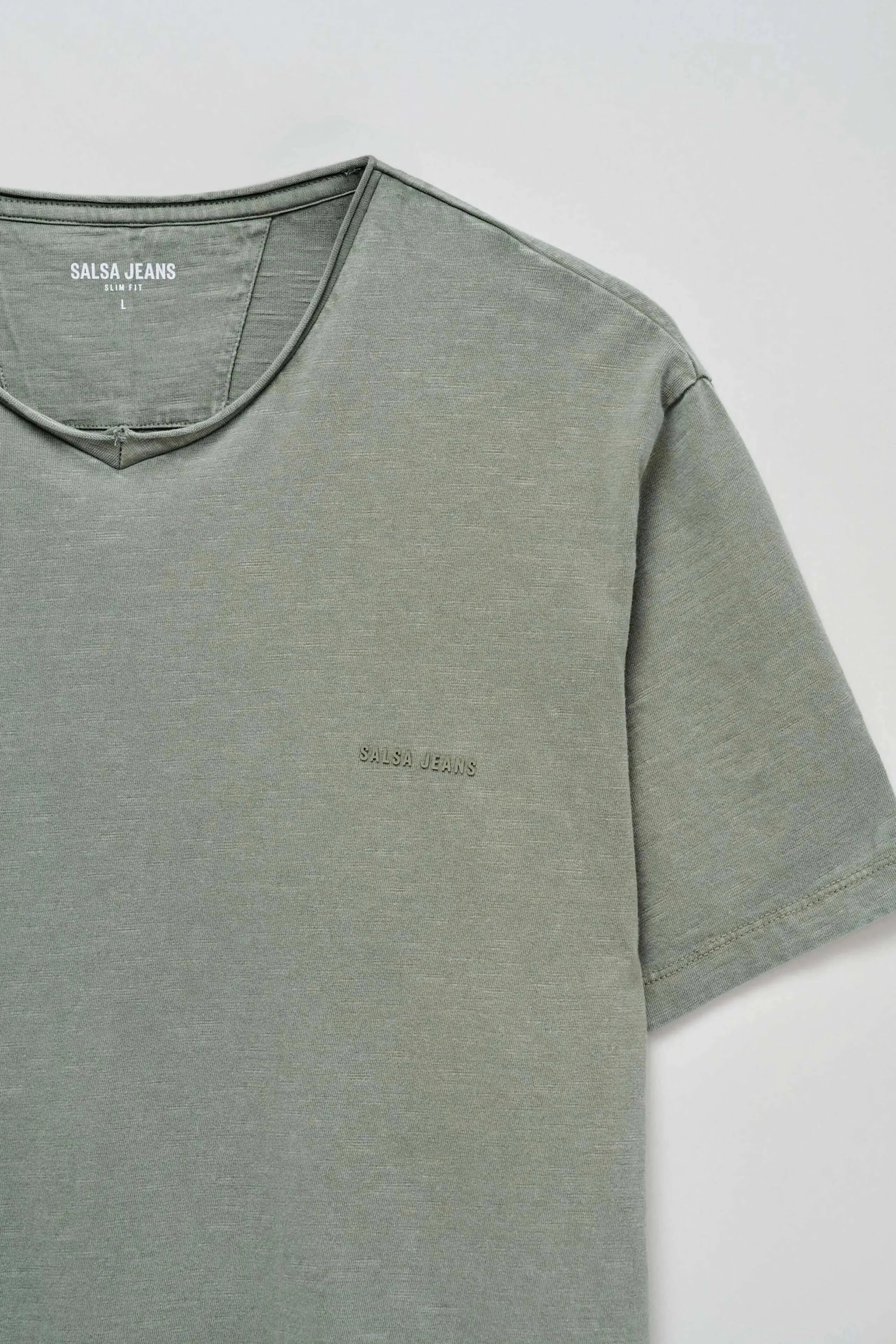 Camiseta SALSA Tintado y Logotipo Verde