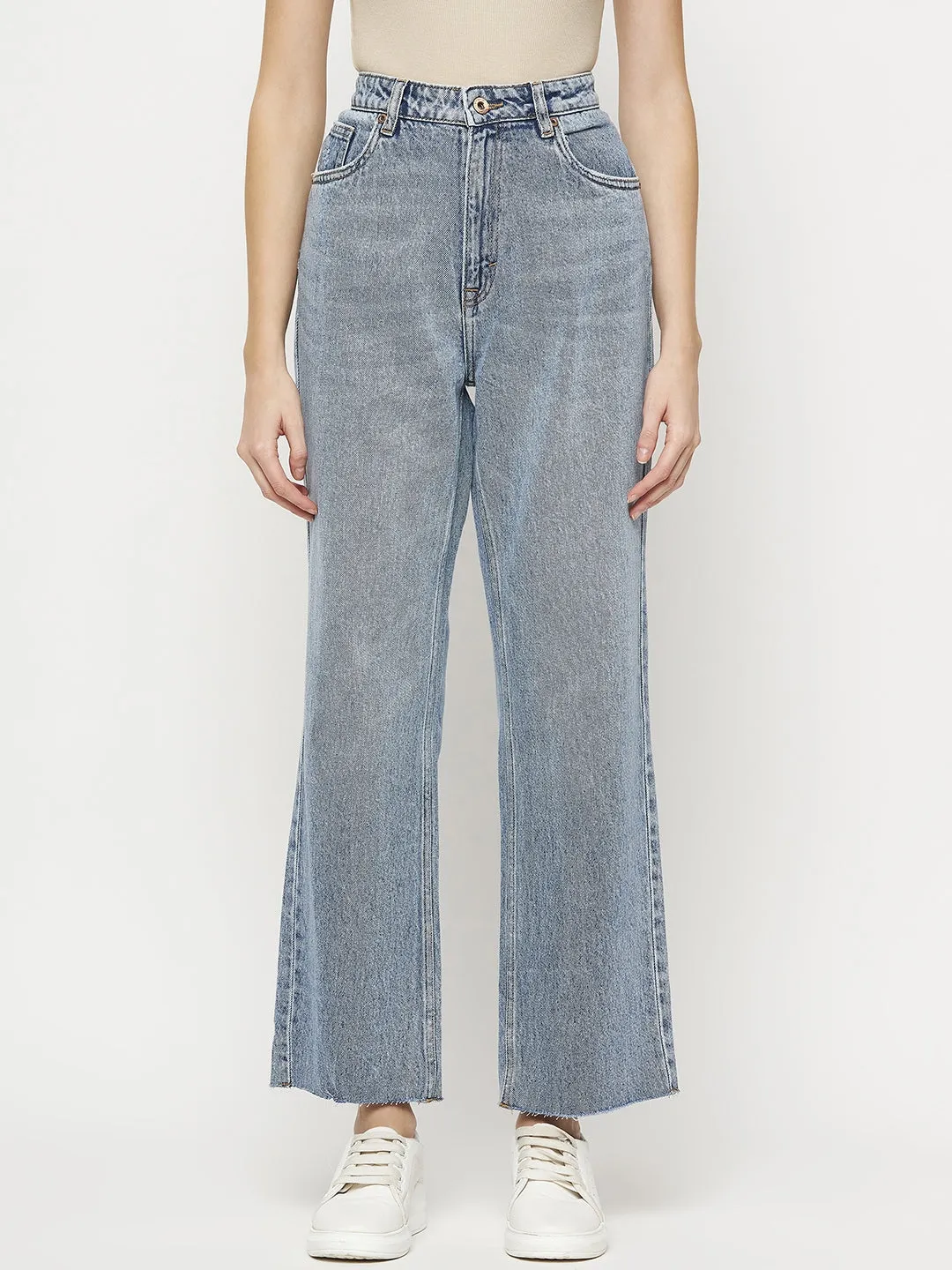 Camla Barcelona Blue Straight Fit Denim