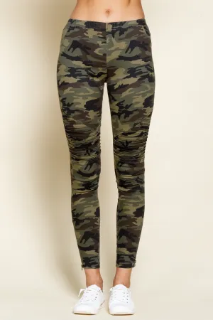 Camo Moto Jeans-Green