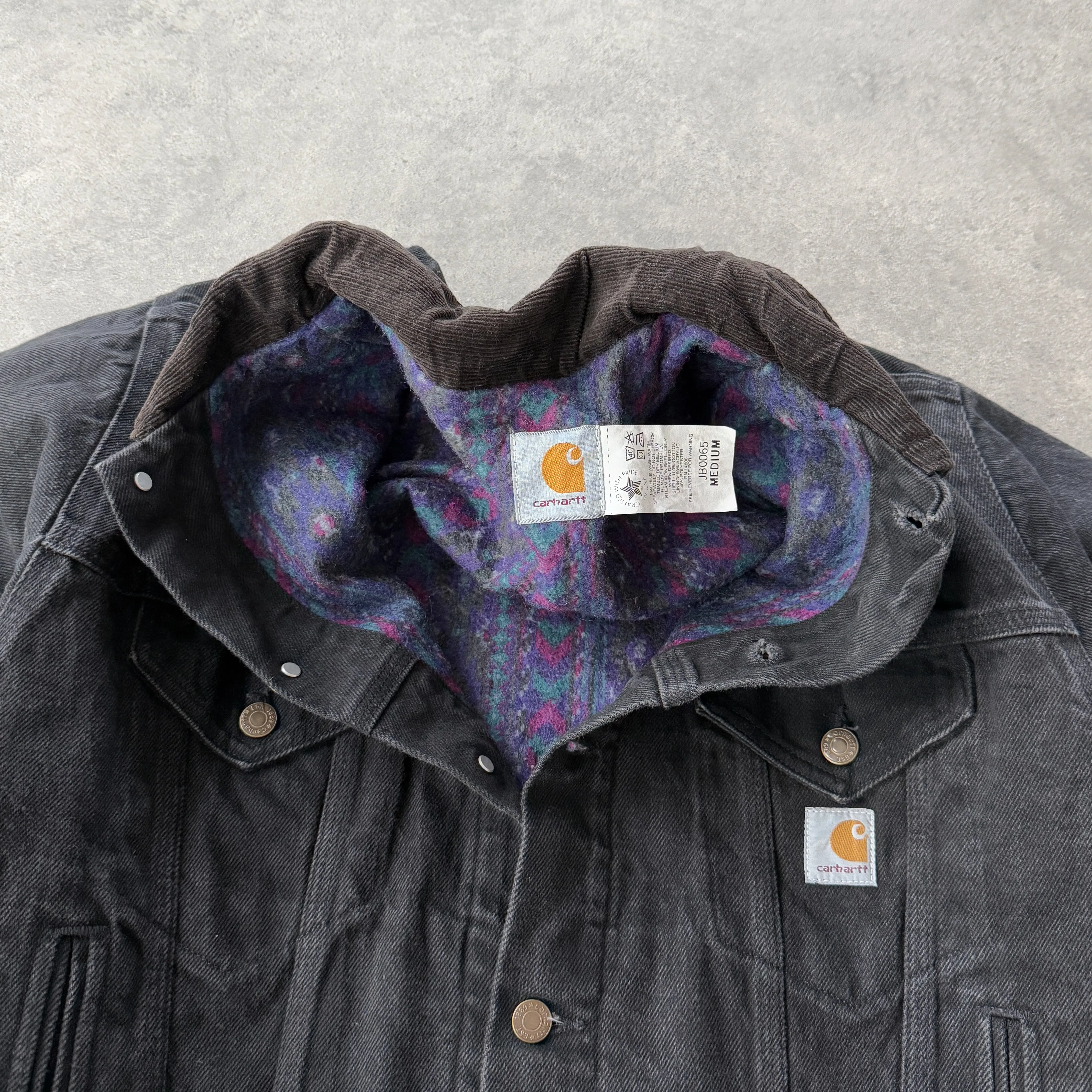Carhartt RARE 1993 JB0065 heavyweight blanket lined Chore jacket (M)