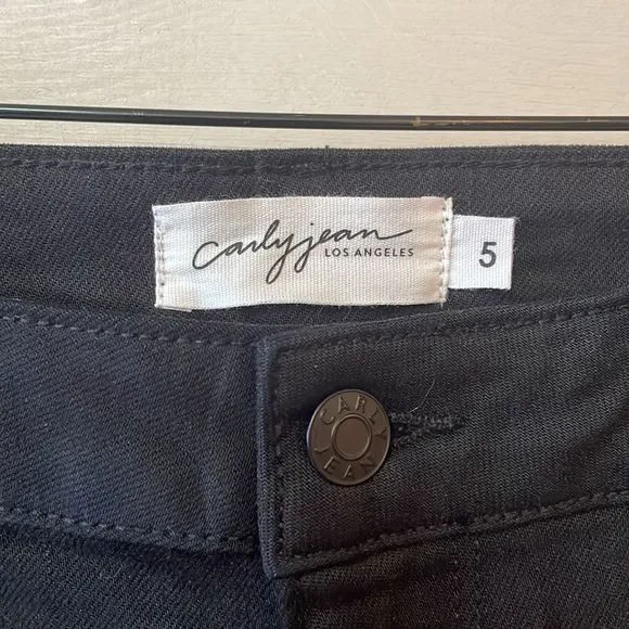 Carly Jean Los Angeles Mer ClassicHigh Rise Wide Leg Jeans, Black Size5/27