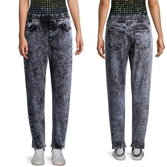 Caroline Constas Remi Pull-On Jeans in vintage black sz 26
