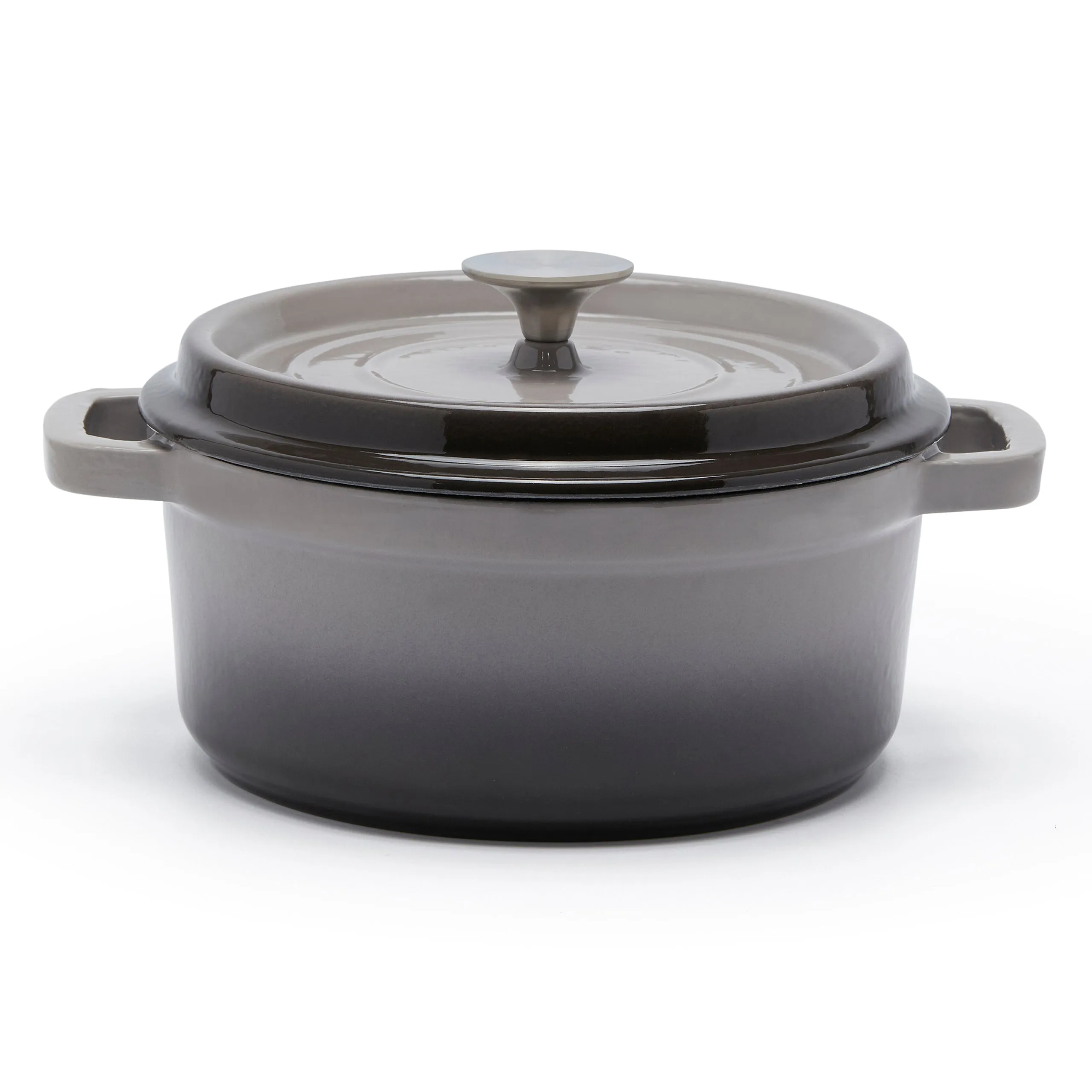 CAST IRON DUTCH OVEN (24CM, GREY)