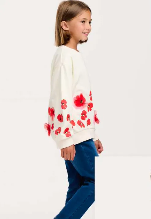 Catimini Girls Poppy Jumper and Denim Jeans In Stock Now