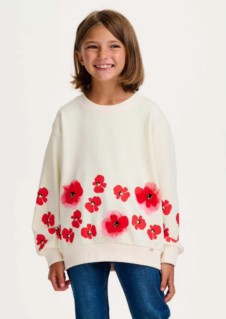 Catimini Girls Poppy Jumper and Denim Jeans In Stock Now